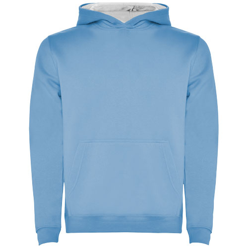 Sweat capuche 280gr promotionnel Enfant Urban ROLY Bleu ciel et Blanc